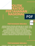 Politik Strategi Pertahanan Nasional