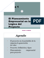 Tema 1 El Planeamiento Empresarial en La Logica Del Proyecto