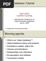 Object Database Tutorial: Rick Cattell