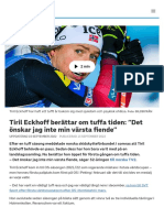 Tiril Eckhoff Berättar Om Tuffa Tiden: "Det Önskar Jag Inte Min Värsta Fiende" - SVT Sport