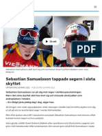 Sebastian Samuelsson Tappade Segern I Sista Skyttet - SVT Sport