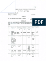 List of Documents - D1-2 Final