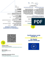 Certificazione Verde COVID-19 EU Digital COVID Certificate: Costa Warnakulasuriya Gurunanselage Shahi