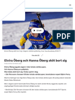 Elvira Öberg Och Hanna Öberg Sköt Bort Sig - SVT Sport