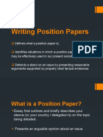 3 Writing Position Papers (Old