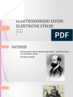 Elektrokemijski Izvori Električne Struje