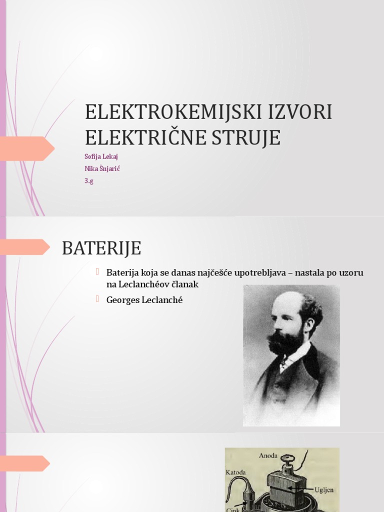 Elektrokemijski Izvori Električne Struje | PDF