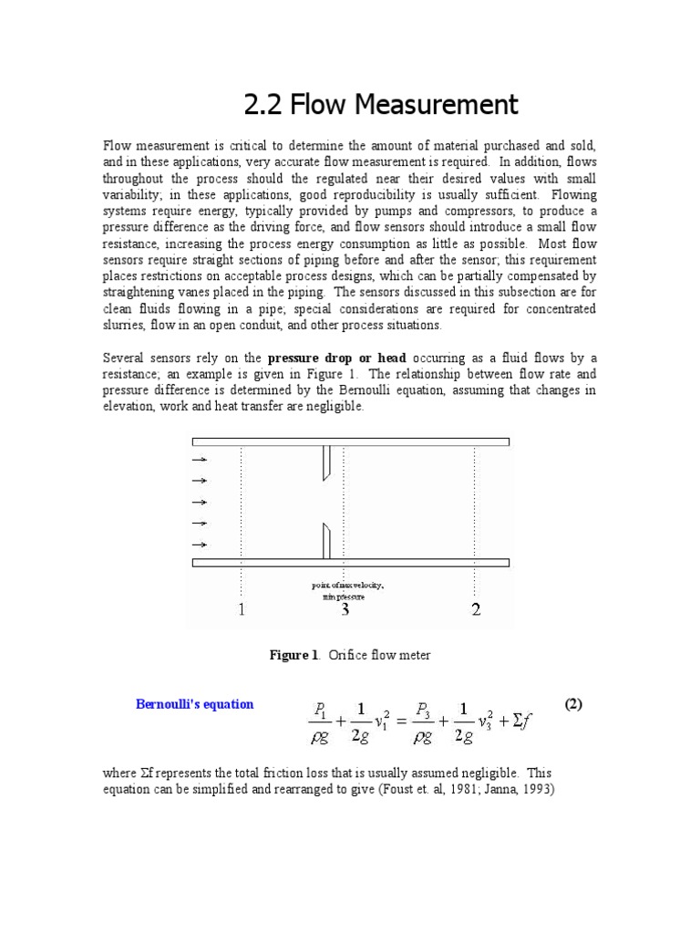 Flow Measurement PDF