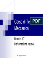 Corso Di Tecnologia Meccanica - Mod.3.7 Deformazione Plastica