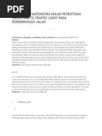 Download Pemodelan Matematika Dalam Penentuan Siklus Waktu Traffic Light Pada an by Muhamad Fitria Rizkhon SN61136642 doc pdf