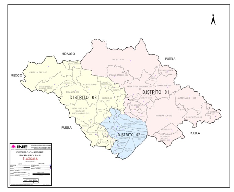 Mapa - Distritos Electorales - Tlaxcala | PDF | México