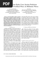 A Closed Form Radar Cross Section Prediction Modeling For OverHead Wires at Millimeter Waves