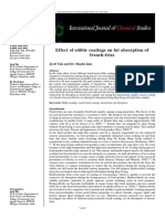 Effect of Edible Coatings On Fat Absorption of French-Fries