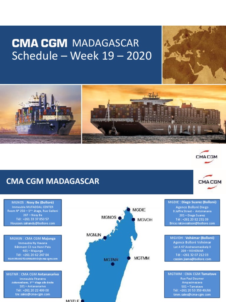 Cma cgm schedule week 19 2020 pdf