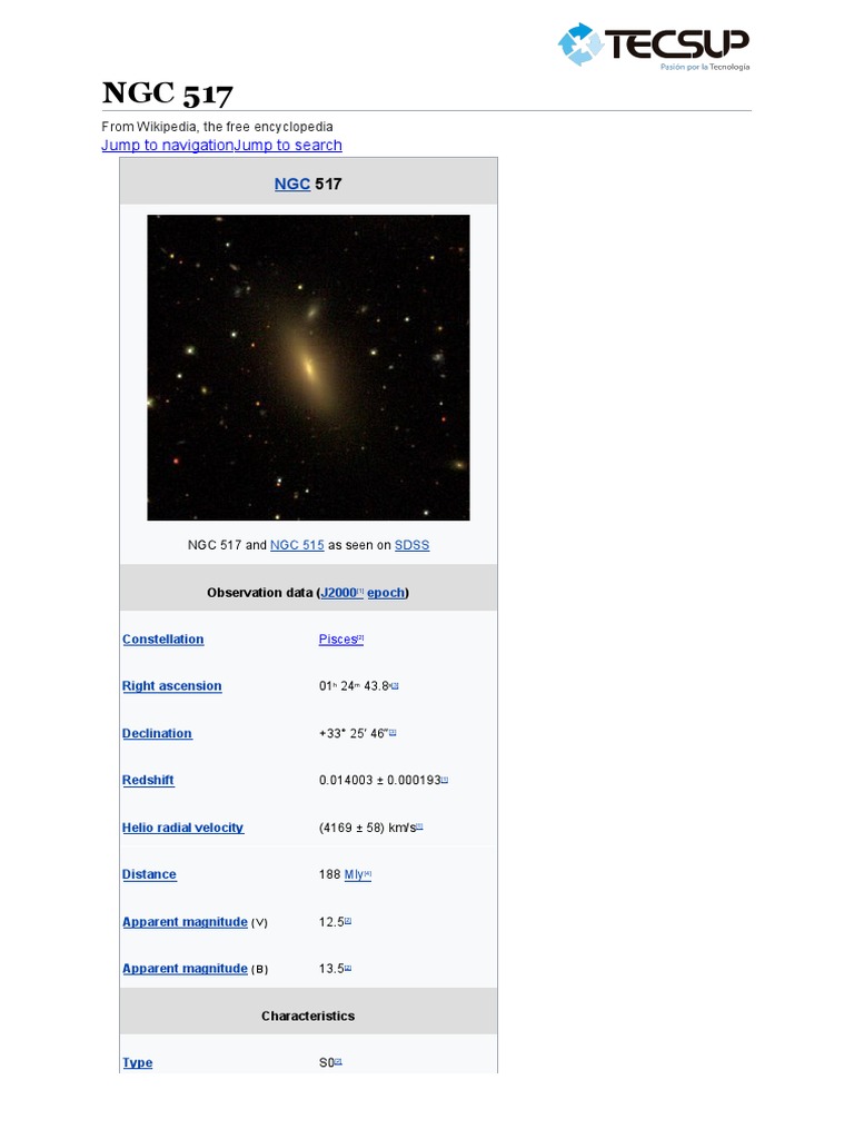 NGC 517 PDF Astronomy Physical Sciences