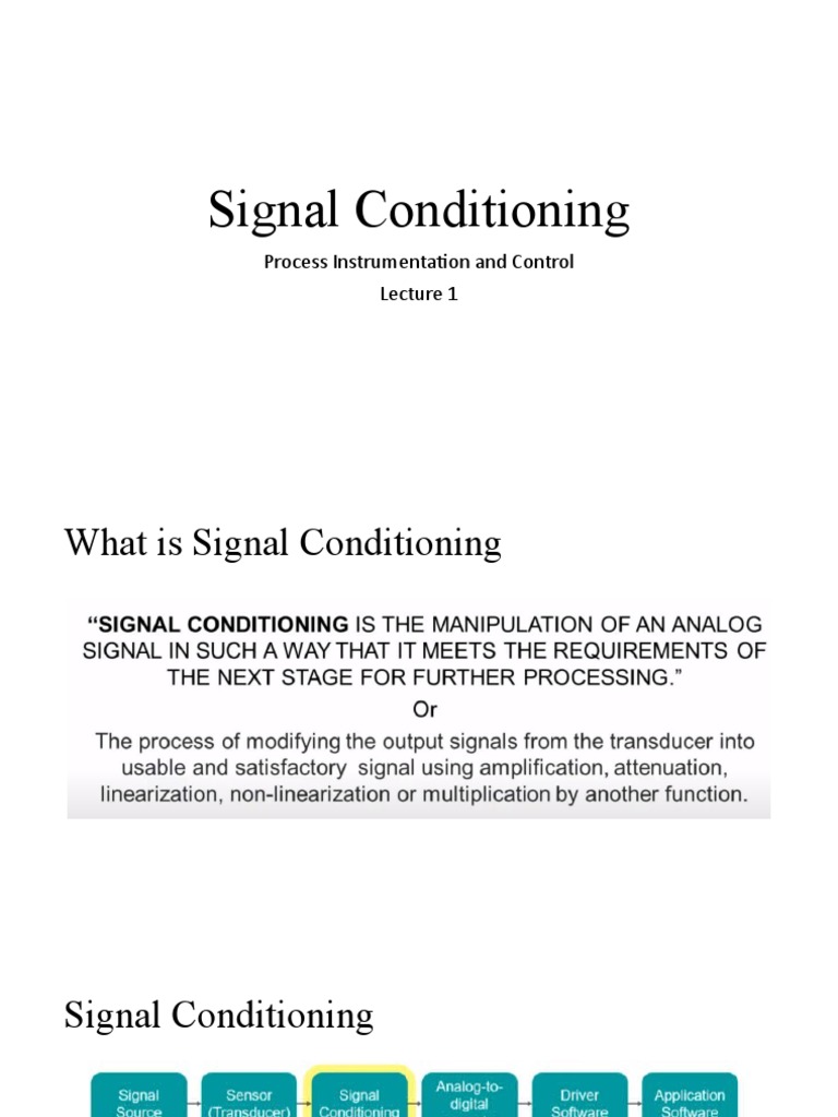 Signal Conditioning PDF