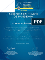 Certificado ComunicaoLivrePortugal DerlyMariaAndresDIva