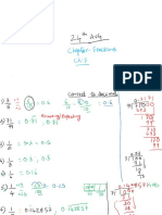 Class Notes - Chapter 7 Fractions