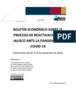 21 - Boletín Económico 01 Al 15 de Septiembre de 2022 - No 49