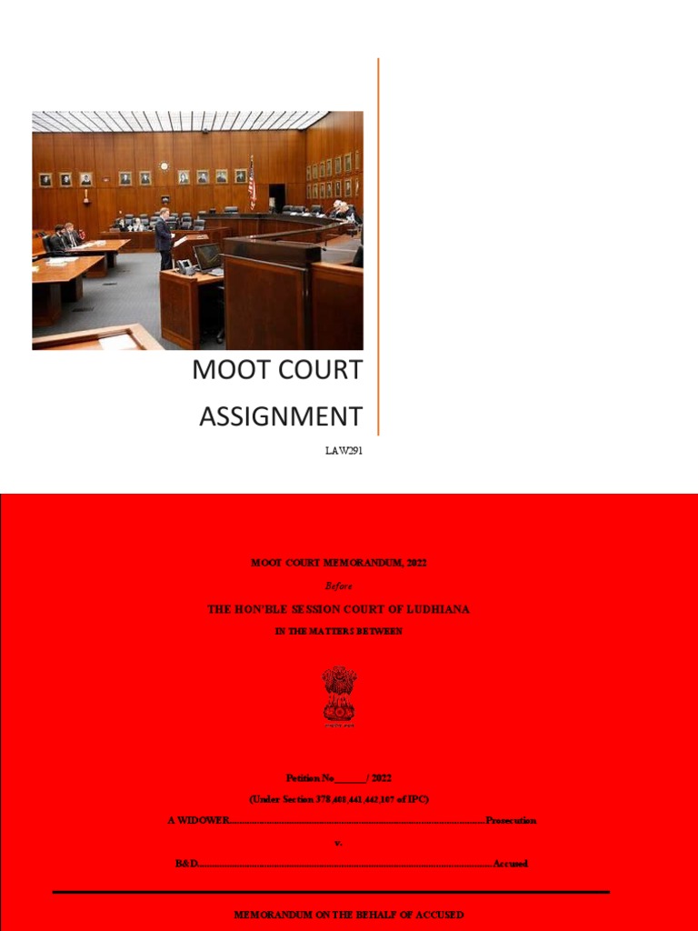 MOOT COURT Assignment | Download Free PDF | Theft | Mens Rea