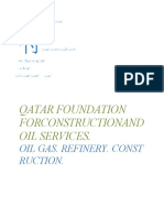 Qatar Foundation Forconstructionand Oil Services.: Oil Gas. Refinery. Const Ruction