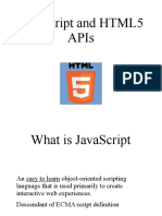 Javascript and HTML 5 API