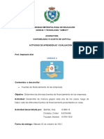 Actividad N° 3 - Análisis de Casos Sobre Fuentes de Financiamiento