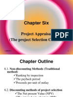 6 - Chapter Six - Project Appraisal
