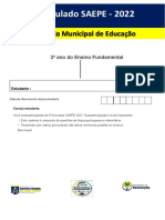 Simulado SAEPE 2022 Língua Portuguesa e Matemática 2o Ano