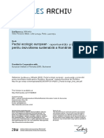 Pactul Ecologic European: Oportunități Și Provocări Pentru Dezvoltarea Sustenabilă A României