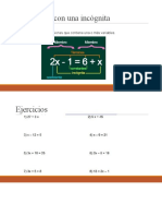 Ecuaciones y Estadística