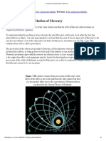 Precession of The Perihelion of Mercury