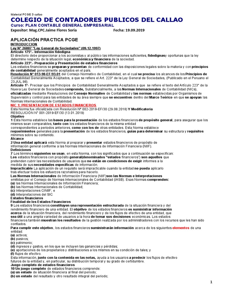Material PCG 2 CallaoSet 19calidad | PDF | normas internacionales de ...