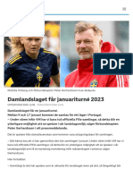Damlandslaget Får Januariturné 2023 - SVT Sport