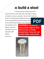 How To Build A Stool 1