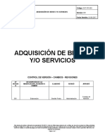 Adquisición de bienes y servicios