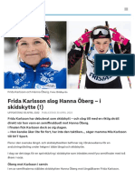 Frida Karlsson Slog Hanna Öberg - I Skidskytte (!) - SVT Sport