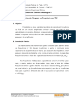 Resposta em Frequência de Amplificador com TBJ