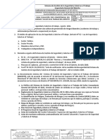Balotario de Preguntas para Evalución Por Competencias Del Sistema de Gestión de Seguridad y Salud en El Trabajo Del Ejército - Ft-Sst-Ige-001