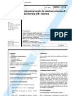 NBR 11174 - Armazenagem de Resíduos Classe II Não Inertes e III Inertes