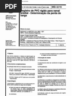 NBR 11307 MB 3216 - Registro de PVC Rigido Para Ramal Predial - Determinacao Da Perda de Carga