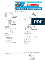 Ejercicios Resueltos de Areas de Regiones Sombreadas Pagina Educativa