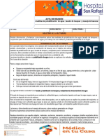 Acta de Lavado de Tanques, Potabilizacion de Agua, Manejo de Residuos Solidos