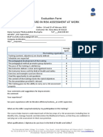 ISC - Evaluation Form NEBOSH HSE RA