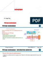 Filtrage Analogique