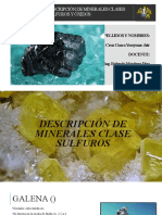 Minerales Sulfuros y Óxidos - de La Cruz Cuzco Yossymar Jair.