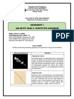 Experiment 1 - Data Sheet