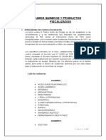 Insumos Quimicos y Productos Fiscalizados.