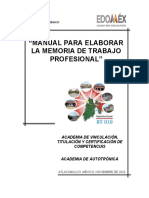 Manual para Elaborar Una Memoria