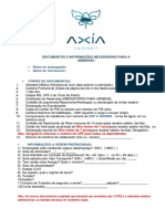 Formulário Para Admissão e Documentos Necessários ( (1)